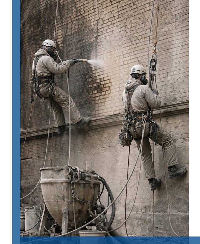 Пескоструйная очистка фасадов в Владикавказе профессионально