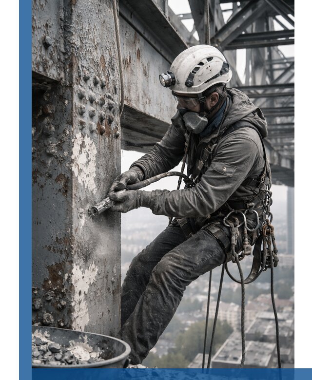 Удаление старой краски с металлических конструкций в Владикавказе