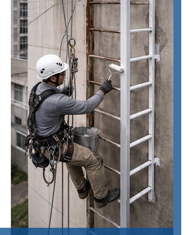 Покраска пожарных лестниц в Владикавказе от 4639 р. | ВЫСОТНИК-Вкз
