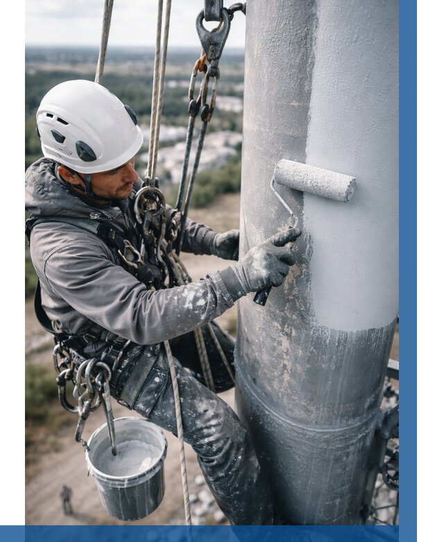 Покраска мачт связи под ключ в Владикавказе от 876 р. | ВЫСОТНИК-Вкз