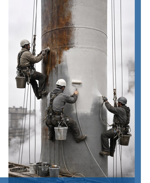 Покраска дымовых труб в Владикавказе от 8762 р. | ВЫСОТНИК-Вкз