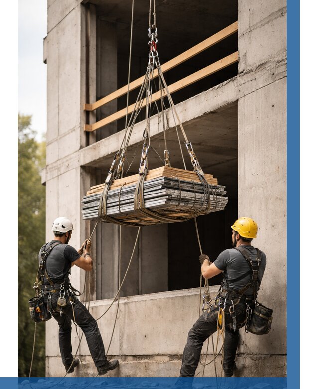 Подъем материала на этаж веревками в Владикавказе от 1546 р. | ВЫСОТНИК-Вкз