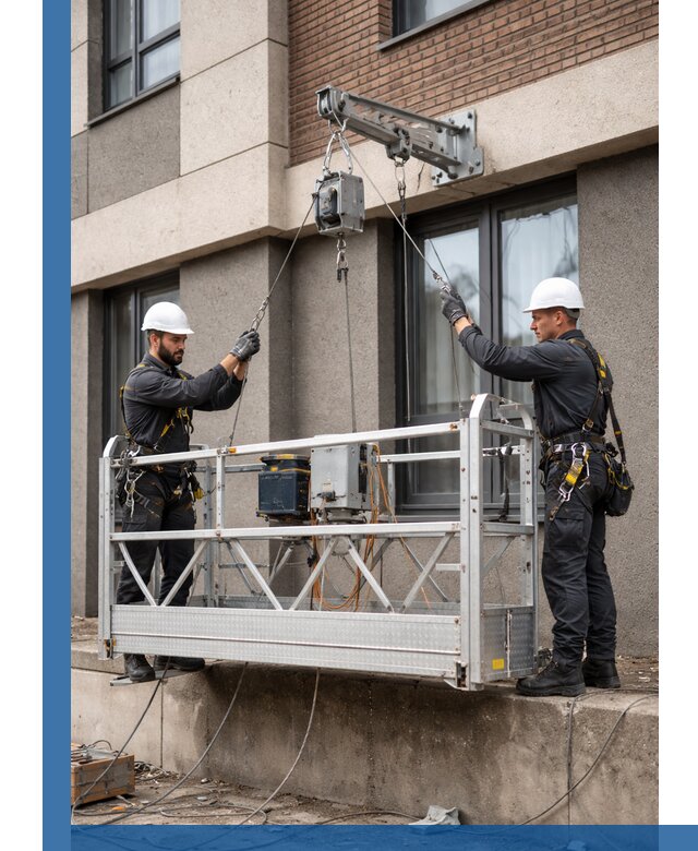 Монтаж и подъем фасадной люльки в Владикавказе с гарантией безопасности