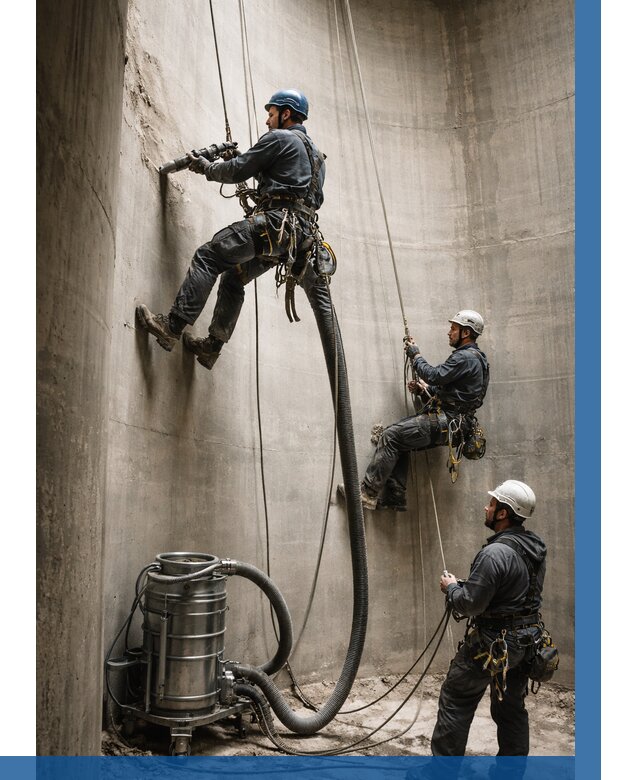 Зачистка силосов в Владикавказе от 4639 р. Договор и смета ВЫСОТНИК-Вкз