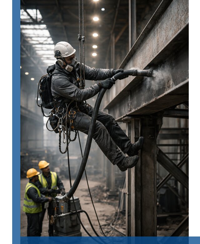 Обеспыливание конструкций в цехах промышленного производства в Владикавказе