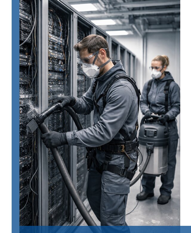 Обеспыливание серверной комнаты в Владикавказе, профессиональная очистка