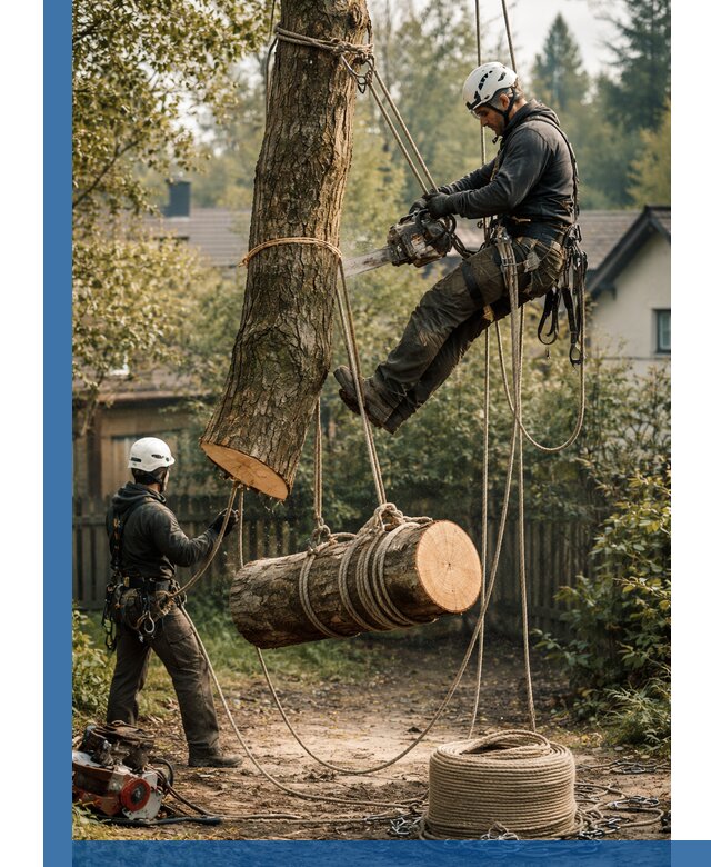 Валка деревьев частями в Владикавказе, безопасно и аккуратно