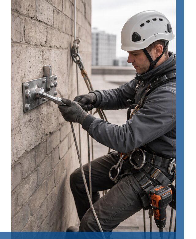 Установка анкерных точек в Владикавказе от 3608 р. | ВЫСОТНИК-Вкз